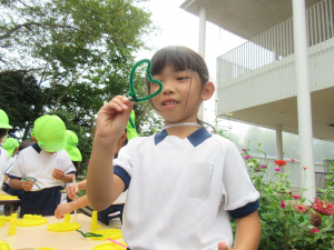 年長さんのシャボン玉遊び 園からのお知らせ 学校法人とくのう学園 黒田幼稚園